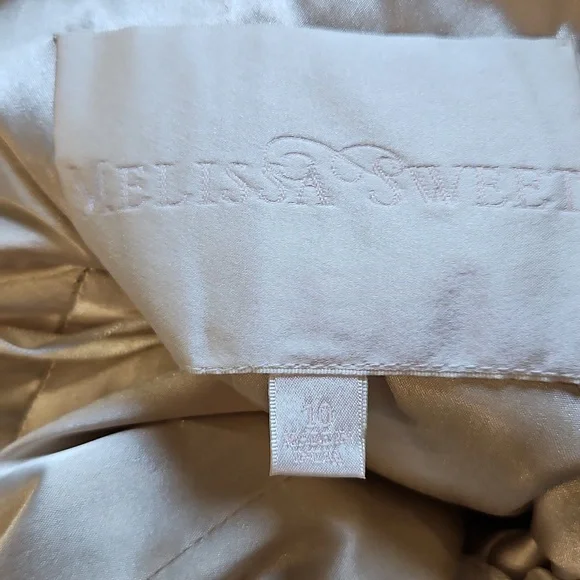 Ivory & White Beaded Gown - Picture 16 of 16